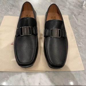 NWT Salvatore Ferragamo Sardegna Leather Drivers